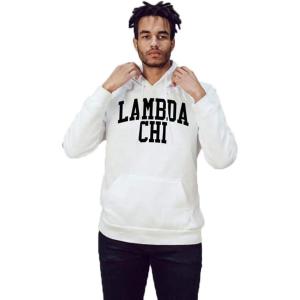 Greekgear Lambda Chi Alpha Nickname Hooded Sweatshirt(White)