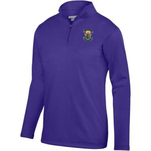 Greekgear Lambda Chi Alpha World Famous Crest Wicking Fleece Pullover(Purple)