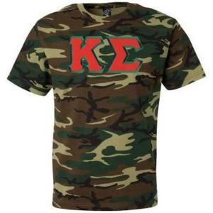 Kappa Sigma Lettered Camouflage T-Shirt(Camouflage)