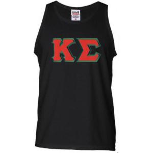 Kappa Sigma Lettered Tank Top(Black)
