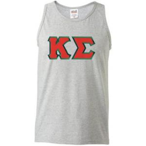 Kappa Sigma Lettered Tank Top(Sports Grey)