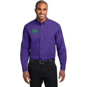 Lambda Chi Alpha Greek Letter Oxford(Purple/ Light Stone)