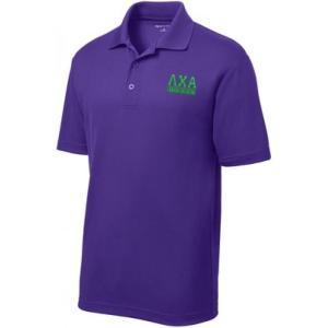 Lambda Chi Alpha Greek Letter Polo’s(Purple)