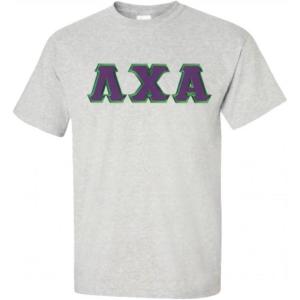 Lambda Chi Alpha Lettered T-Shirt(Ice Grey)