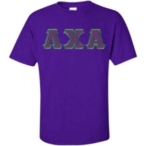 Lambda Chi Alpha Lettered T-Shirt(Purple)