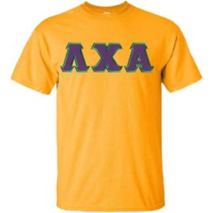 Lambda Chi Alpha Lettered T-Shirt(Yellow)