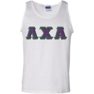 Lambda Chi Alpha Lettered Tank Top(White)