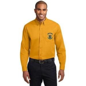 Lambda Chi Alpha Long Sleeve Oxford(Athletic Gold/Light Stone)