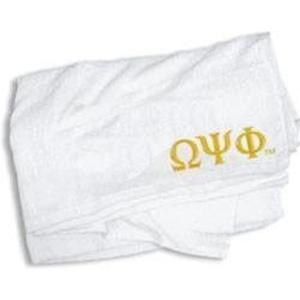 Omega Psi Phi Towel – 35 in. by 60 in. White