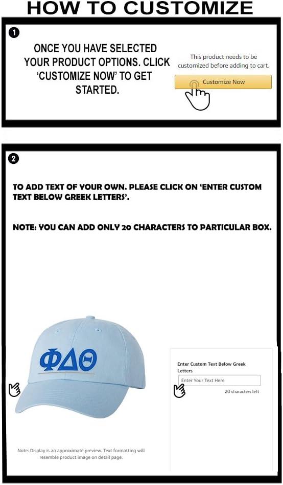 imagePersonalized Phi Delta Theta Greek Line HatLight Blue