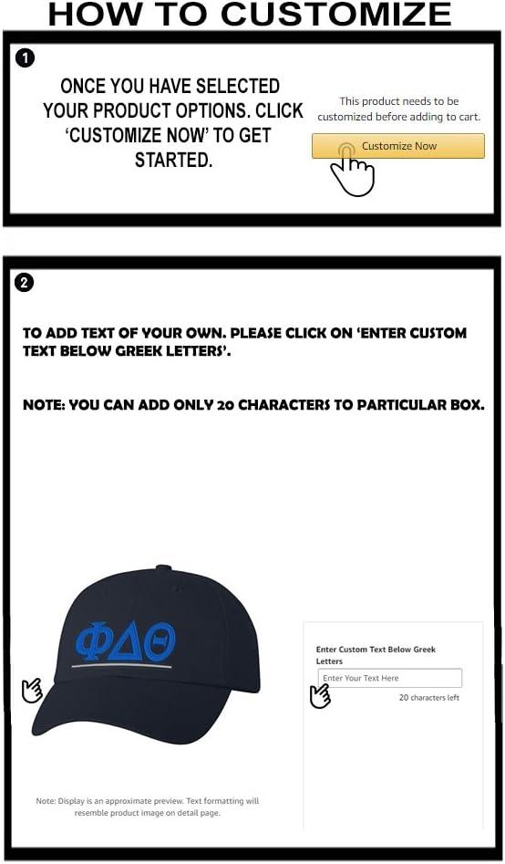 imagePersonalized Phi Delta Theta Greek Line HatNavy Blue