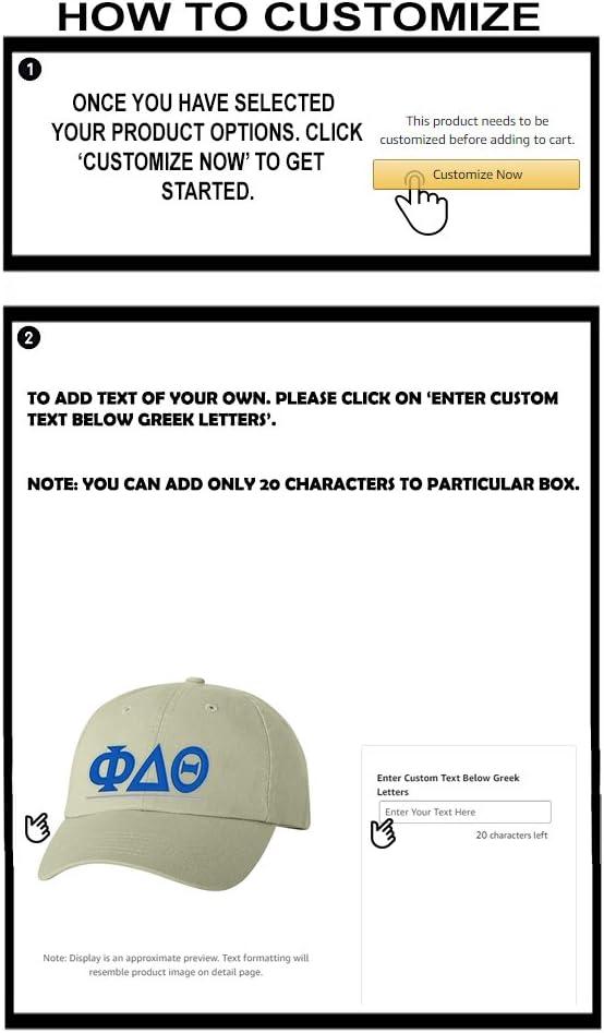 imagePersonalized Phi Delta Theta Greek Line HatTan