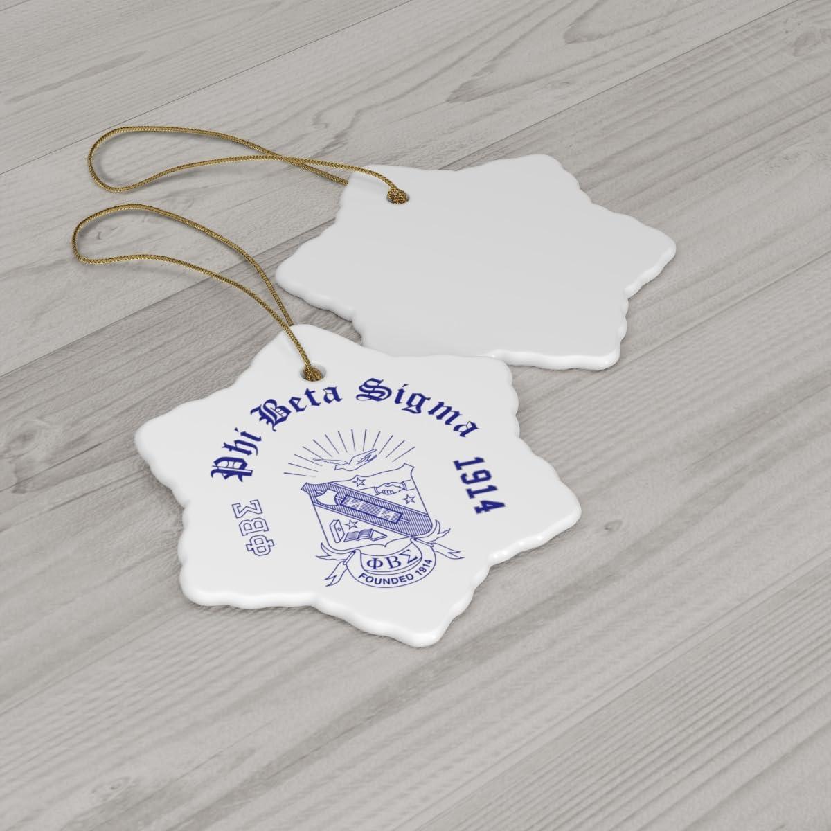 imagePhi Beta Sigma Ceramic Ornaments CircleSnowflake
