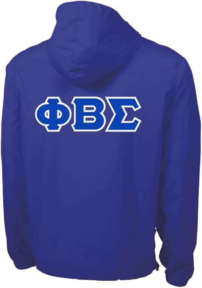 imagePhi Beta Sigma Tackle Twill Lettered Pack N Go PulloverRoyal Blue