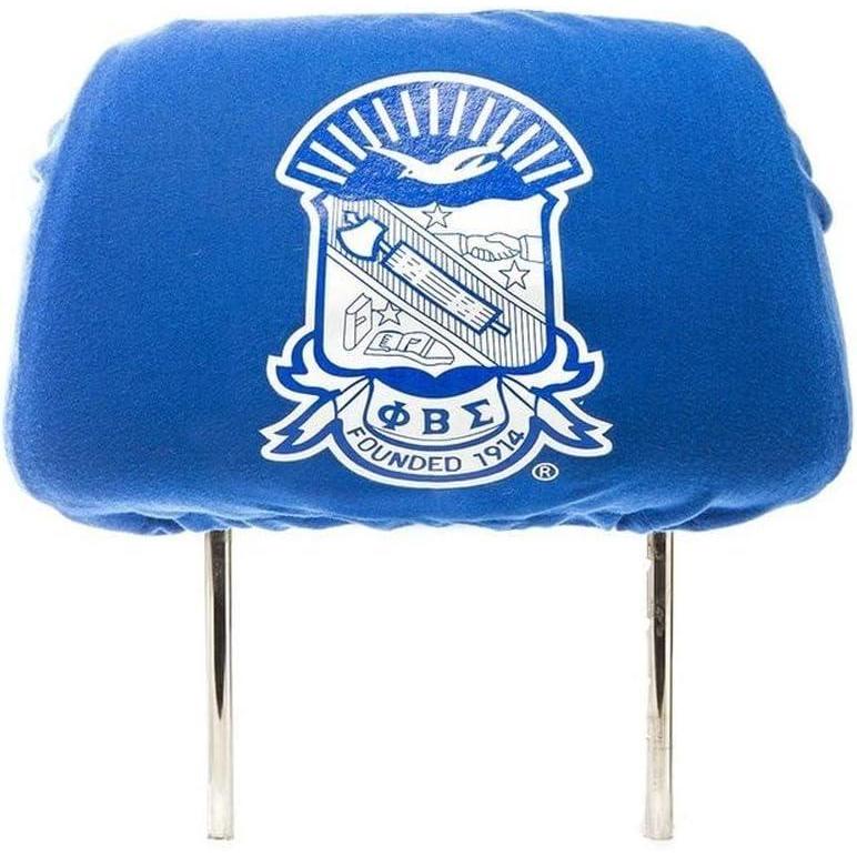 imageGreekgear Phi Beta Sigma Black Car Seat Headrest Cover BlackRoyal Blue