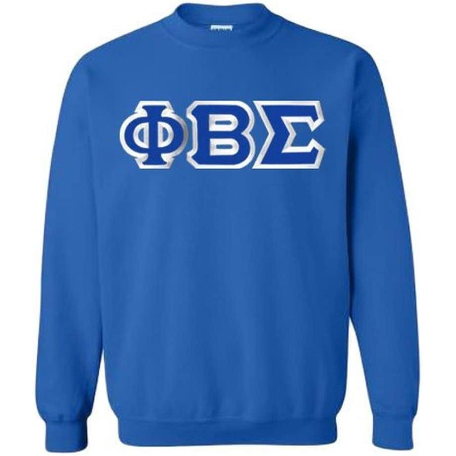 imageGreekgear Phi Beta Sigma Custom Twill Crewneck SweatshirtRoyal Blue