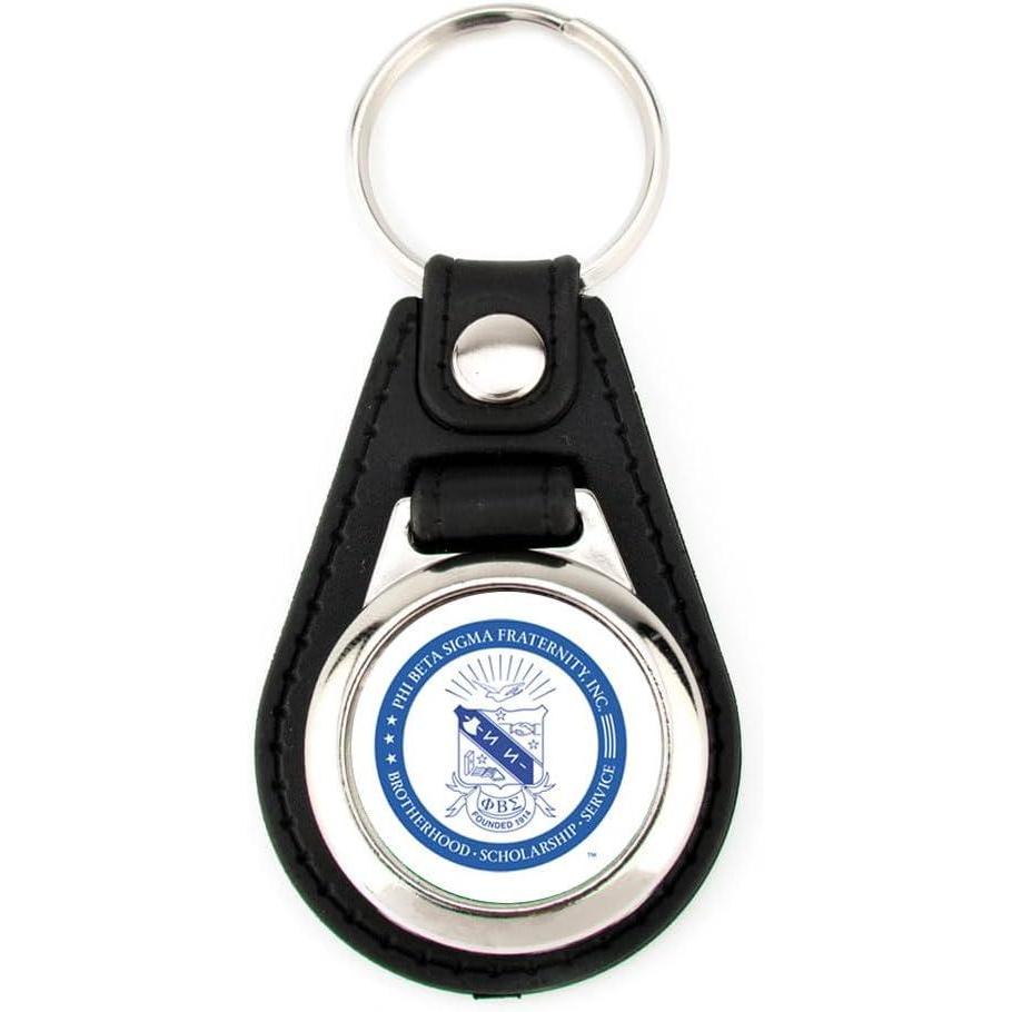 imageGreekgear Phi Beta Sigma Leatherette Teardrop Key Chain