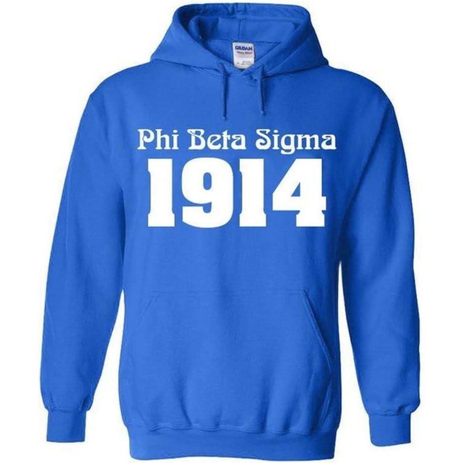 imageGreekgear Phi Beta Sigma Logo Hooded SweatshirtRoyal Blue