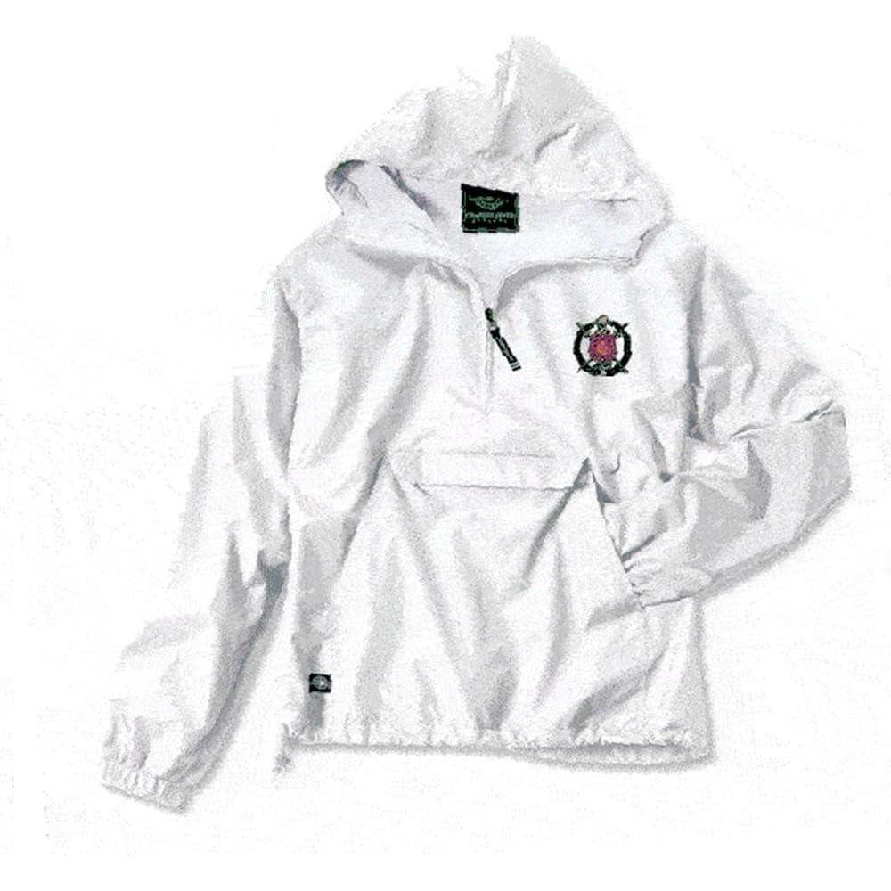 imageOmega Psi Phi Crest Shield AnorakWhite