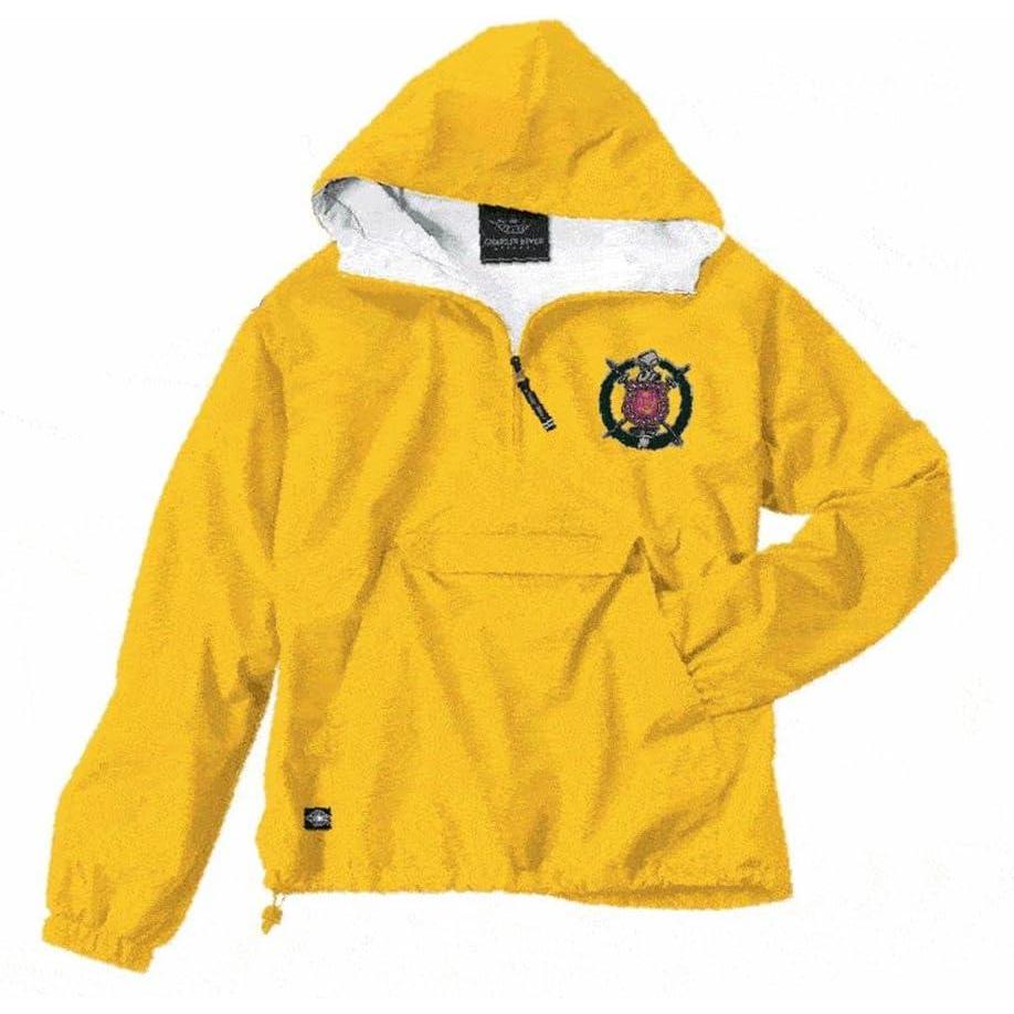 imageOmega Psi Phi Crest Shield AnorakYellow