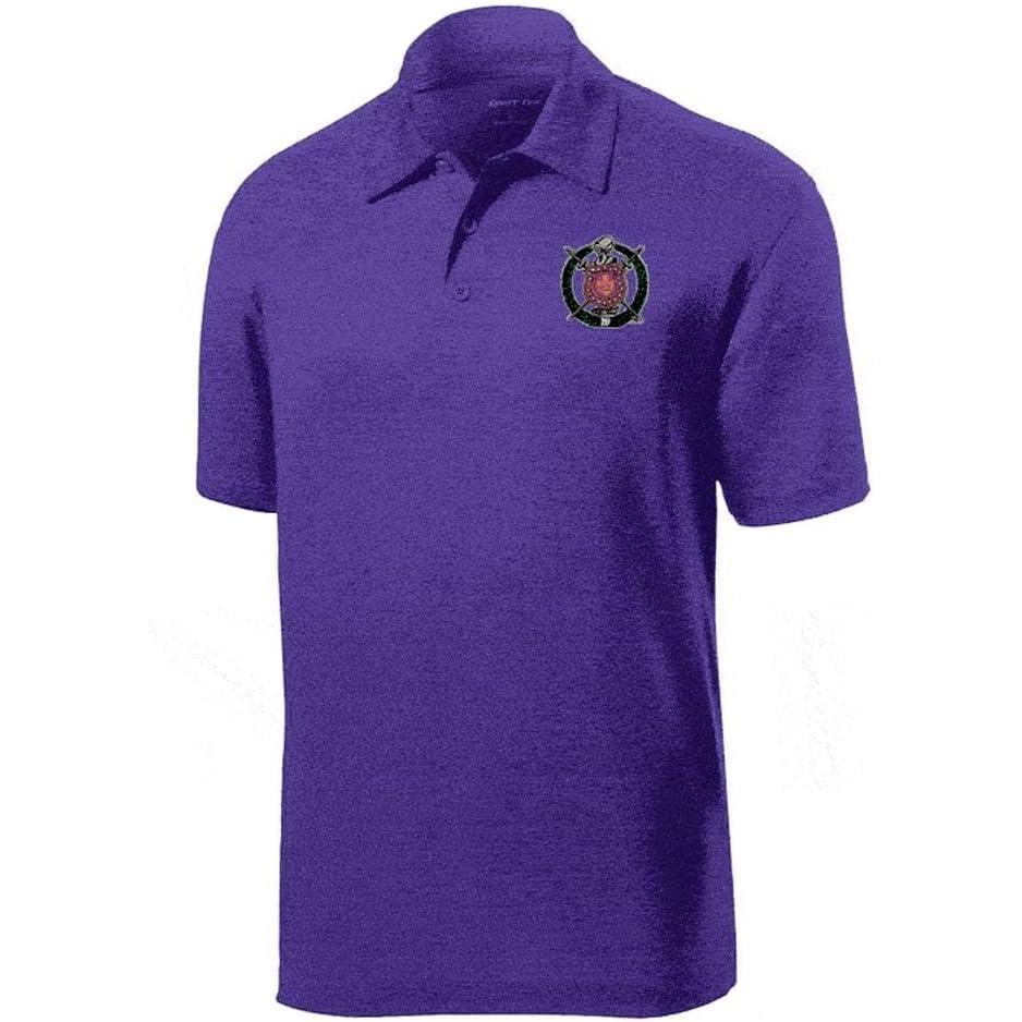 imageOmega Psi Phi Crest Shield Emblem PoloPurple