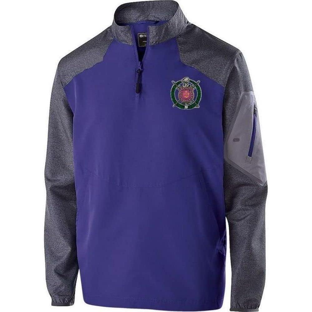 imageOmega Psi Phi Crest Shield Raider Pullover JacketPurple