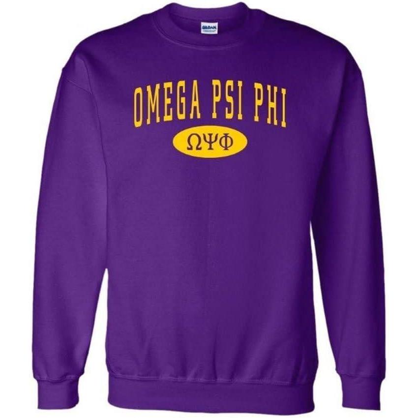 imageOmega Psi Phi Group Crewneck SweatshirtsPurple