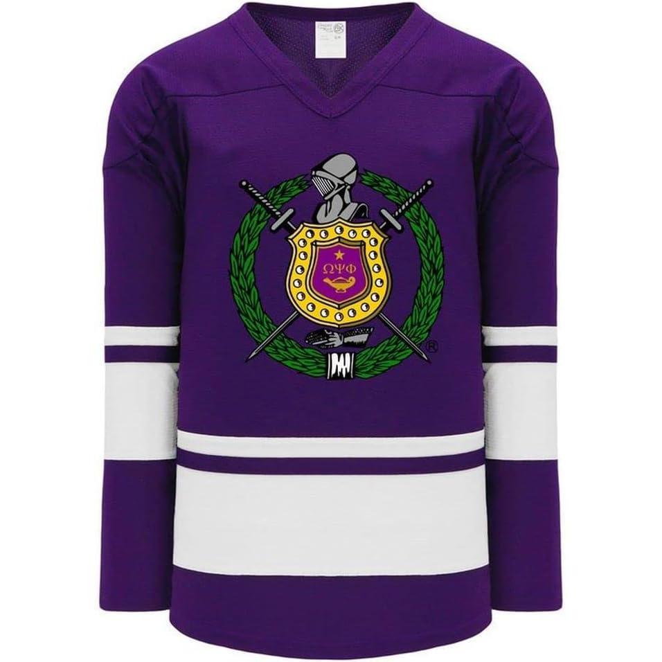 imageOmega Psi Phi League Hockey JerseyPurpleWhite