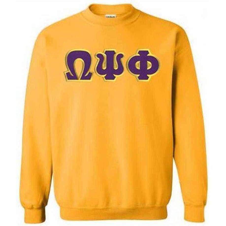 imageOmega Psi Phi Lettered CrewneckGold