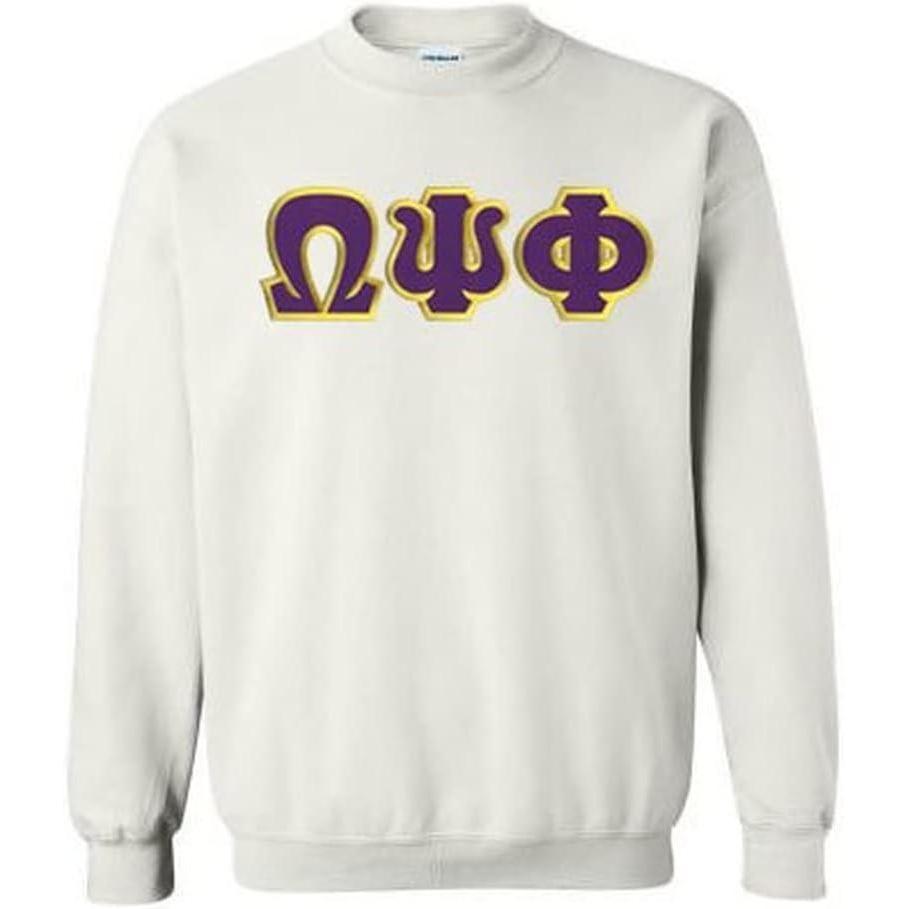 imageOmega Psi Phi Lettered CrewneckWhite
