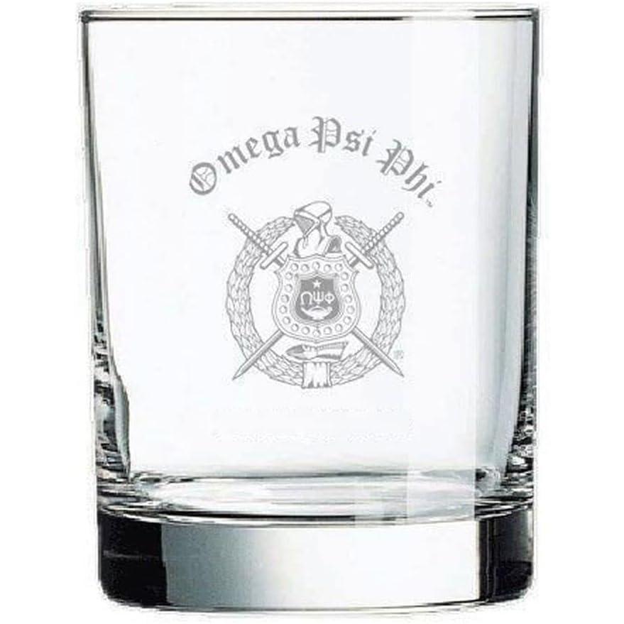 imageOmega Psi Phi Old Style Glass