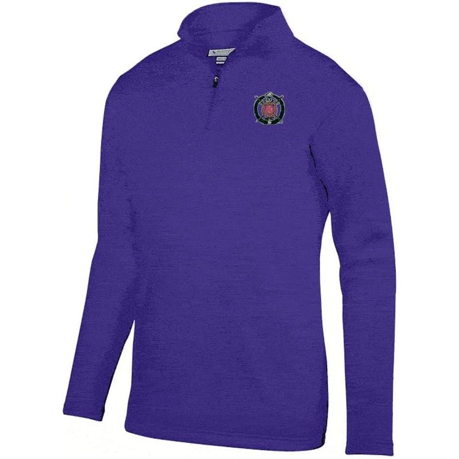 imageOmega Psi Phi World Famouscrest Shield Wicking Fleece PulloverPurple