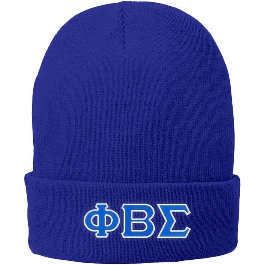 imagePhi Beta Sigma Big Greek Lettered Knit Cap Athletic Royal
