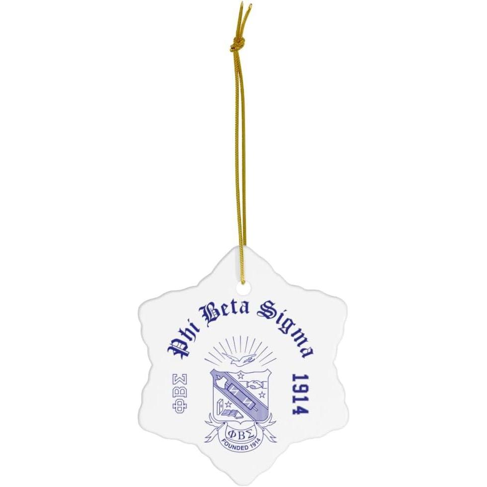 imagePhi Beta Sigma Ceramic Ornaments CircleSnowflake