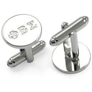 imagePhi Beta Sigma Deep Cut Silver Cufflinks