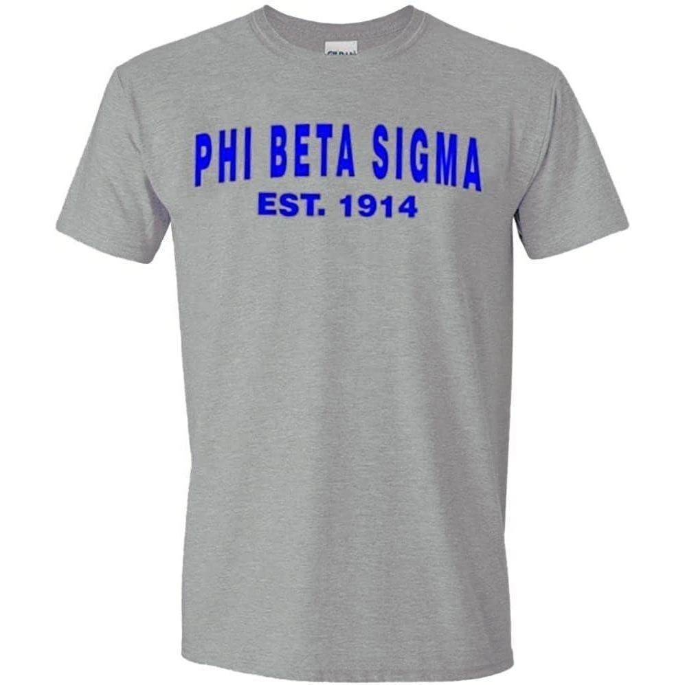 imagePhi Beta Sigma Est TeeCharcoal Grey