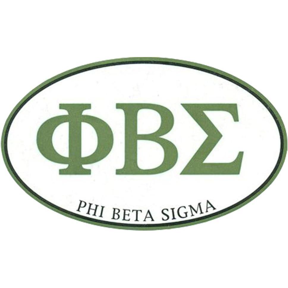imagePhi Beta Sigma Euro Decal Oval Sticker