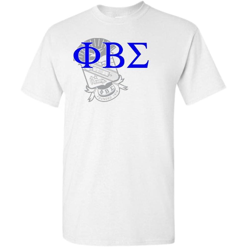 imagePhi Beta Sigma Greek Crest TShirtLight Grey