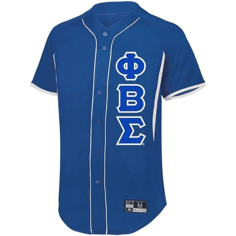 imagePhi Beta Sigma Lettered Baseball JerseyRoyalWhite