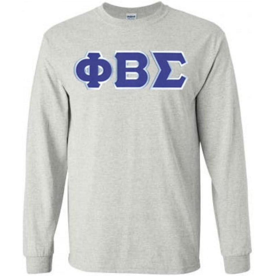 imagePhi Beta Sigma Lettered Long SleeveLight Grey