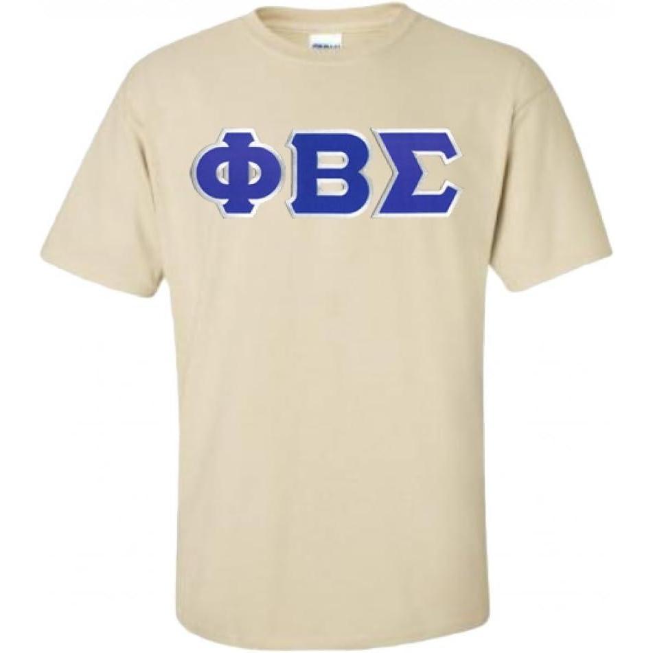imagePhi Beta Sigma Lettered TShirtNatural