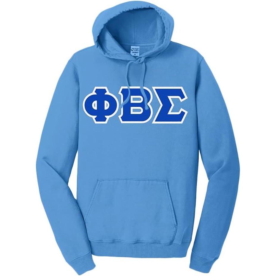 imagePhi Beta Sigma PigmentDyed Lettered Hooded SweatshirtBlue Moon