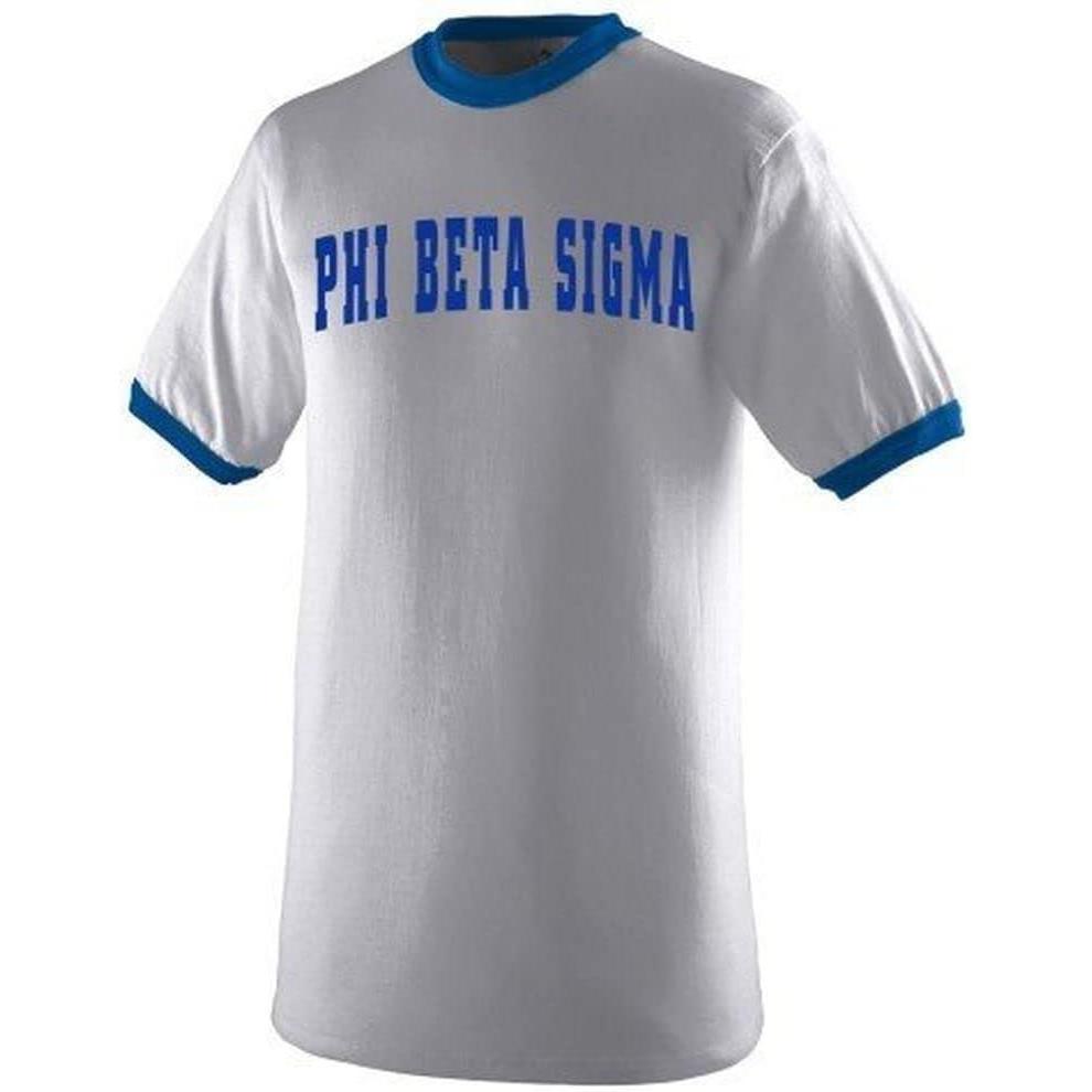 imagePhi Beta Sigma Ringer TShirtHeather With Royal