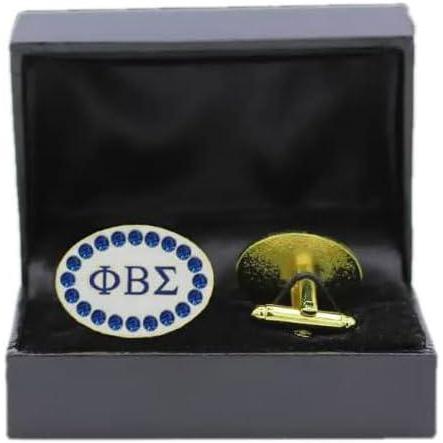 imagePhi Beta Sigma Topaz Austrian Crystal Cufflinks