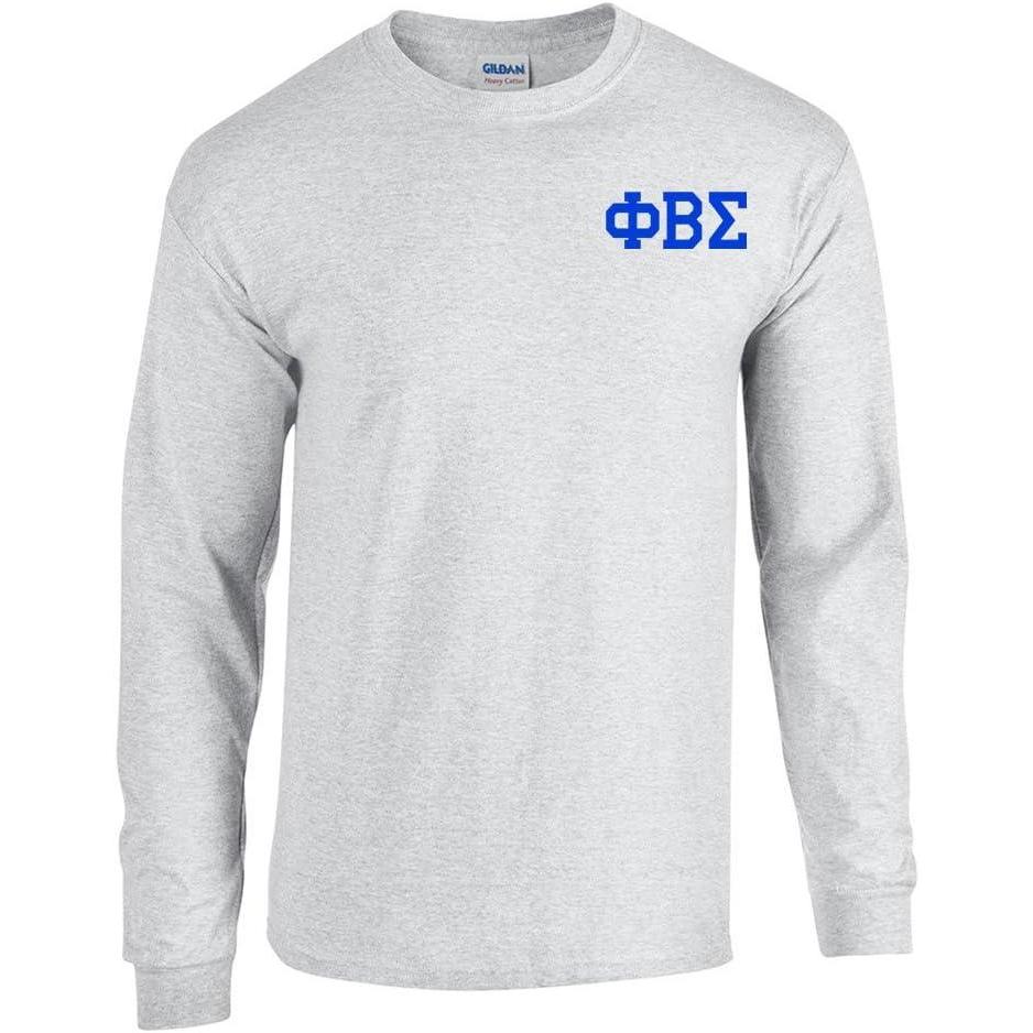 imagePhi Beta Sigma World Famous Crest Long Sleeve TShirtLight Grey