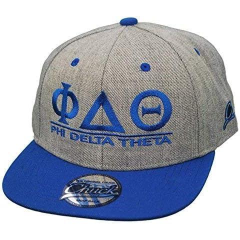 imagePhi Delta Theta Flatbill Snapback Hats OriginalHeatherRoyal