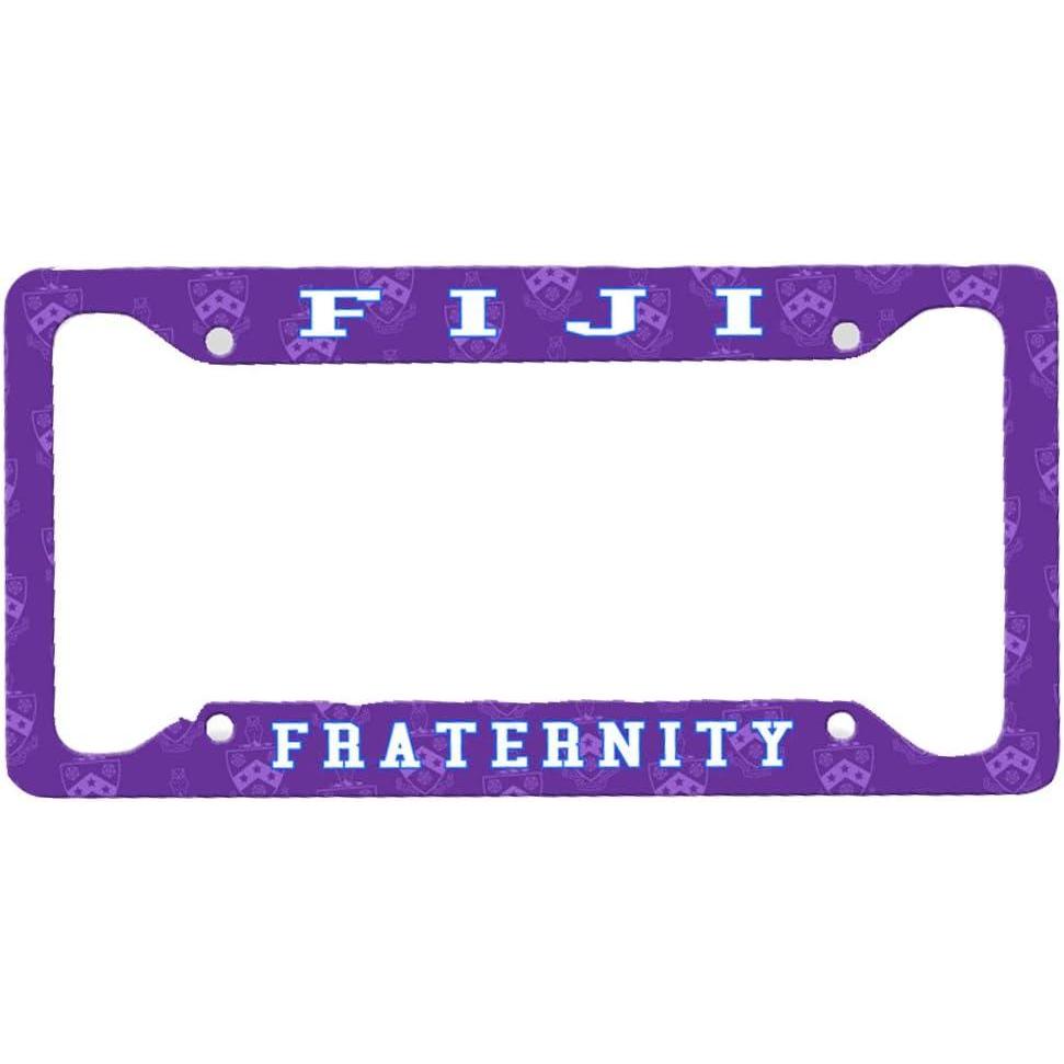 imagePhi Gamma Delta Custom License Plate Frame Purple