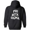 Greekgear Phi Beta Sigma Social Hooded Sweatshirt(Black)