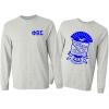 Phi Beta Sigma World Famous Crest Long Sleeve T-Shirt(Light Grey)