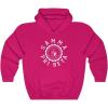 Greekgear Gamma Phi Beta Unisex College Seal Hoodie(Heliconia)